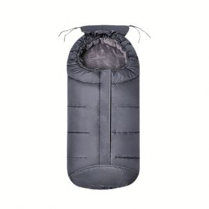 Gigoteuse imperméable bleue pour poussette, sac de couchage pour bébé nouveau-né avec fermeture éclair - Product Image 4