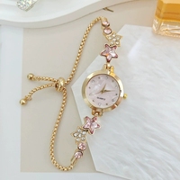 Montre-bracelet pour femme, nouveau style international, sertie de diamants, de niche, luxe léger, haute esthétique