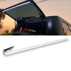 Para-brisa de vidro traseiro de 102 cm e 40 polegadas, barra de luz de elevador led para 2007-2019 jk jku jl ju