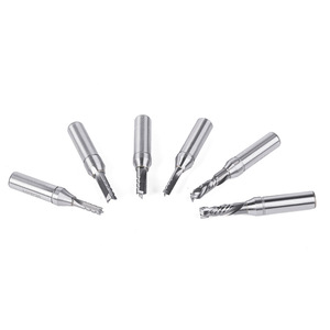 Vástago de <span class=keywords><strong>1</strong></span>/2 pulgadas TCT Mortising Up-Cut Spiral Solid Carbide CNC <span class=keywords><strong>Router</strong></span> Bits tres cuchillas 2 Cabezal de flauta para recortar y grabar - Product Image 6