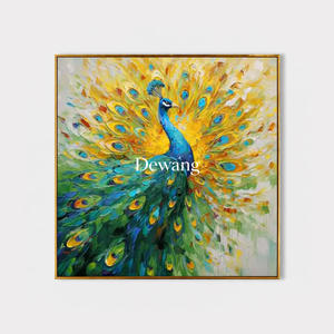 Peintures décoratives originales pour la maison, peintures à l'huile d'animaux réalistes peintes à la main sur toile, art pour la décoration murale du salon et de la chambre - Product Image 6