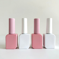Flacon vide en verre pour vernis à ongles 8ml 10ml, conteneur de vernis gel UV avec bouchon et pinceau, sérigraphie, logo personnalisé, salon