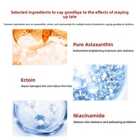 Masque en feuille de collagène biologique et de vitamine C avec arbutine et niacinamide pour un soin anti-âge, éclaircissant et hydratant de la peau