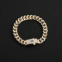 Nouveau 14k haute qualité laiton zircon Monaco chaîne cubaine bijoux mode hommes et femmes bijoux accessoires