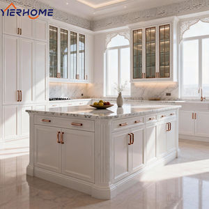 Ensemble d'armoires de cuisine laquées modernes en forme de L | Système complet de meubles de cuisine de luxe blanc prêt à - Product Image 3