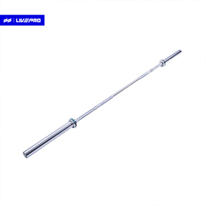 Venta al por mayor GYM aleación de acero 2,2 M entrenamiento Barbell Bar 20KG para levantamiento de pesas y levantamiento de potencia - Product Image 1