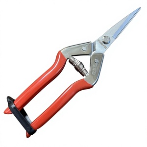 Sécateur de jardinage et floral SONO J53 en acier au carbone industriel, haute qualité, durable, avec poignée métallique chromée, pour droitiers, idéal pour le bricolage - Product Image 1