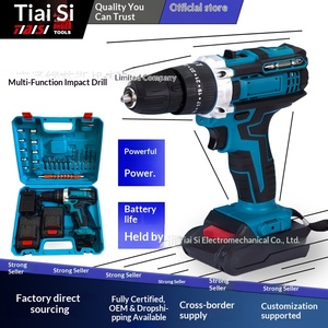Cordless Brushless Electric Drill Driver <b>Set</b> with Rechargeable Lithium Battery for DIY Home Improvement and Professional Repair - Product Image 5