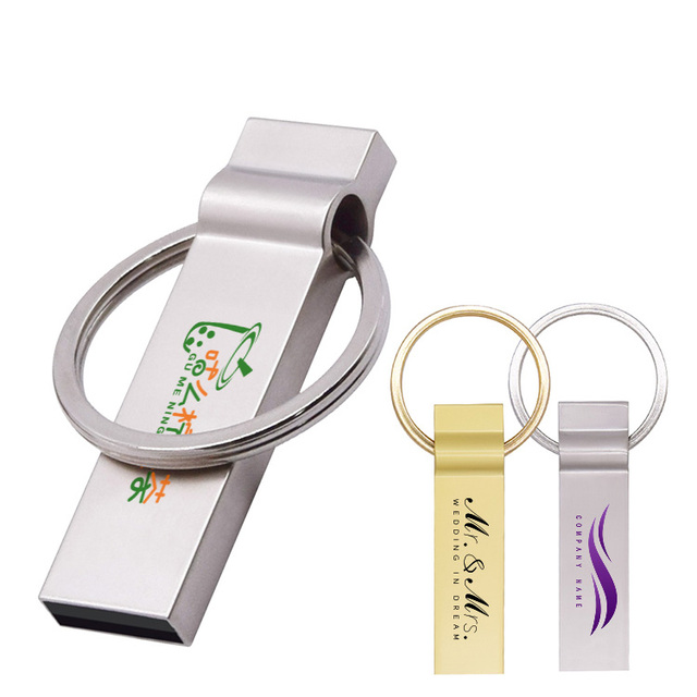 Metal USB Flash Drive 3.0 2.0 Keychain Bulk Memoria Disk Memory Custom Logo Pendrive Mini Free Shipping 512GB USB Flash Drive