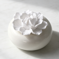 Diffuseur de parfum en céramique solide, pierre aromatique parfumée aux fleurs, fait main, pour la maison, huile essentielle, désodorisant