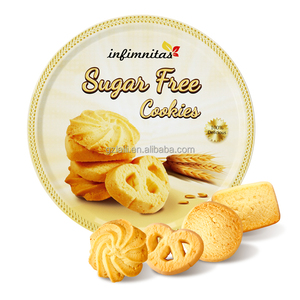 Biscotti al Burro Gourmet <span class=keywords><strong>Senza</strong></span> Zucchero al Gusto Crema <span class=keywords><strong>e</strong></span> <span class=keywords><strong>Uova</strong></span>, Esportazione Globale, a Basso Contenuto Calorico, <span class=keywords><strong>Senza</strong></span> <span class=keywords><strong>Glutine</strong></span> - Product Image 1