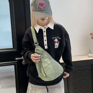 Sac à bandoulière antivol unisexe personnalisé en gros Nouveau design Sac de poitrine léger avec doublure en nylon et polyester imperméable à l'eau Fermeture éclair - Product Image 4