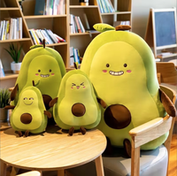 Origineel schattig comfortabel avocado knuffelfiguur voor kinderen en volwassenen, extra zacht gigantisch gevuld fruitkussen speelgoed voor woondecoratie