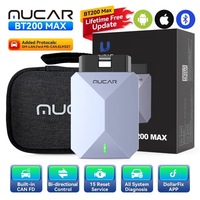 Escáner OBD2 MUCAR BT200 MAX, Compatible con el Protocolo CANFD, Herramienta de Diagnóstico Completo del Sistema ELM327, 15 Funciones de Reinicio, Actualización Gratuita de por Vida