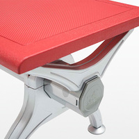 KEDE Prix d'usine de gros de haute qualité PU sièges publics hôpital d'aéroport salle de clinique 3 places chaise d'attente/banc de réception