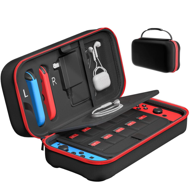 Large Hard Case Handbag Pouch Storage Bag for Nintendo Switch/Oled Console Carrying Case Travel Bag