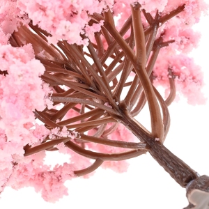 1 unidad de árboles de cerezo en flor, modelo de árbol floral para paisajes de trenes a escala, arquitectura, manualidades de mesa de arena DIY y adornos de paisajes para construcción - Product Image 6