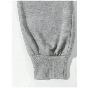 Pantalons d'entraînement d'extérieur de conception manufacturée, logo OEM, confortables, gris, amples, pour hommes - Product Image 4