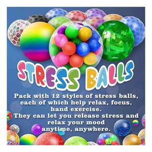 Jouets anti-stress à presser de haute qualité en gros, peluches de baseball souples personnalisées, jouets sensoriels à picots pour adultes, jouets anti-stress à presser - Product Image 4