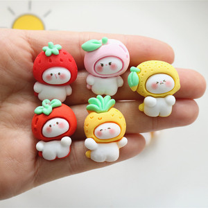 การ์ตูนผลไม้ตุ๊กตาอุปกรณ์เสริม diy เคสโทรศัพท์หัวพินเชือกกรอบรูปจี้ตกแต่งลูกปัดพลาสติกเรซิ่น Charms - Product Image 3