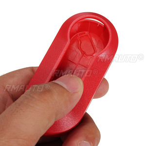 Boîtier de clé télécommande à 3 boutons pour Fiat 500 Brava Panda Punto Rouge/Rose/Blanc – Housse de protection pour télécommande - Product Image 3