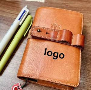 Customized Genuine Leather Forest Paper Loose-<b>leaf</b> Booklet Couple Daily Record Notebook Portable Daily <b>Book</b> - Product Image 1
