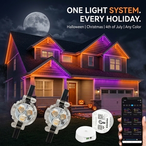 Smart Wifi <b>Controller</b> 12V 24V Led Christmas Lights 30MM IP68 Rgbw Eaves Permanent Outdoor Point Light - Product Image 1