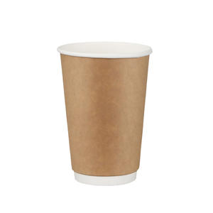 Tasse à café en papier kraft biodégradable jetable à paroi unique avec <span class=keywords><strong>couvercle</strong></span>, vente en gros de thé au lait de soja café - Product Image 1
