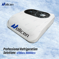 Climatiseur de toit silencieux 12V/24V 7000 BTU, adapté aux camions et fourgons, avec conception à faible bruit