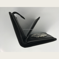 Étui en cuir 2-en-1 HLC ODM pour badge et portefeuille, porte-cartes multiples, porte-carte d'identité avec badge détachable pour cosplay ou officier