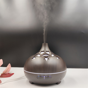 Bán buôn xách tay 500ml thơm Máy phun sương tinh dầu khuếch tán siêu âm điện độ ẩm không khí ánh sáng ban đêm lớn từ xa - Product Image 1