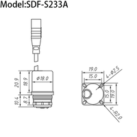 Vanne solénoïde miniature Goldenland Factory, alimentation DC3V, économie d'énergie, petit débit, vanne bistable pour l'eau, OEM SDF-S233A