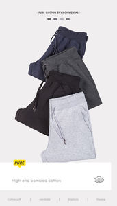 Herren Sport-Jogginghose aus Baumwolle mit Individuellem Logo-Druck, Trainingsanzug, Stacked Sweatpants - Product Image 4