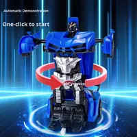 BJQ OEM 1/18 Coche RC Transformable 2 en 1: Vehículo Deportivo y Robot Deformable, Juguete de Control Remoto para Niños, Regalo