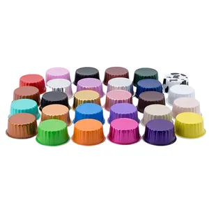 125ml/4oz feuille de four à micro-ondes écologique jetable <span class=keywords><strong>plat</strong></span> profond <span class=keywords><strong>tarte</strong></span> poêle à gâteau casseroles en aluminium PET tasse ronde moulage de pâte - Product Image 1