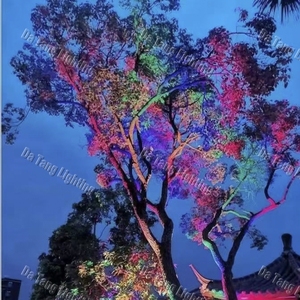 Projecteur paysager pour festivals, transformant les allées végétées et les espaces ouverts en spectacles nocturnes colorés et coordonnés - Product Image 6