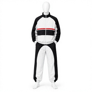 Conjunto de Dos Piezas de Chaqueta Cortavientos de Nylon con Logotipo Personalizado, Transpirable e Impermeable, Traje Deportivo Holgado para Hombre - Product Image 1
