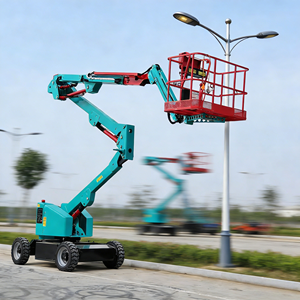 รถกระเช้าบูมแบบข้อต่อขยับได้ด้วยตัวเอง ใช้แบตเตอรี่ลิเธียมที่มีอายุการใช้งานยาวนาน |   แท่นยกคนทำงานบนที่สูง |   ลิฟท์ตัดแต่งกิ่งไม้ - Product Image 1