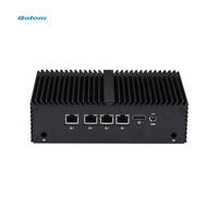 Qotom OEM Thin Client 4 ports Ethernet Mini PC de bureau Routage logiciel Pare-feu Ordinateur Linux Pfsense J6412 Quad Core Lte Mini PC