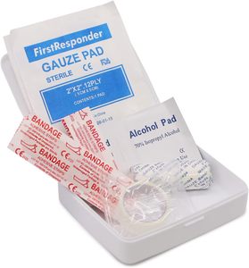 Mini Kit de 20 Piezas, Pequeño <span class=keywords><strong>y</strong></span> Compacto, Uso Multiusos para Cortes <span class=keywords><strong>y</strong></span> Rasguños Menores, Estuche Resistente al Agua, Portátil - Product Image 4