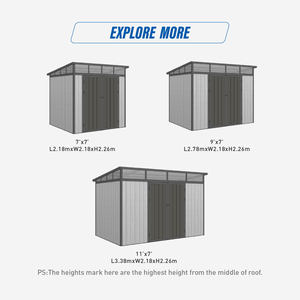 Série M Économique Facile à installer Résistant aux intempéries Cour et <span class=keywords><strong>jardin</strong></span> Bois <span class=keywords><strong>Plastique</strong></span> Composite Maison Cabanon Petites Maisons - Product Image 5