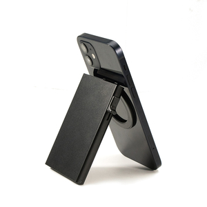 Porte-cartes RFID 2-en-1 avec fonction pop-up, grande capacité, support magnétique, portefeuille extra-plat et support de téléphone pliable - Product Image 2