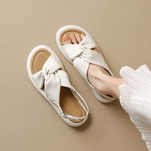 2026 Summer New Soft <b>Flat</b> <b>Sandals</b> Women Non Slip Fairy Fashion Outer Wear All Match Soft Sole One Strap <b>Sandals</b> - Product Image 3