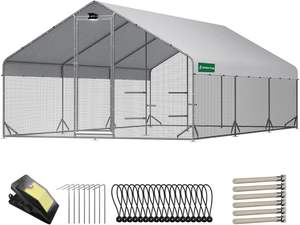 <span class=keywords><strong>Cage</strong></span> professionnelle de couche de volaille de plain-pied en maille d'acier imperméable pour poulailler nouvelle maison au détail ou à la ferme avec lumière - Product Image 6
