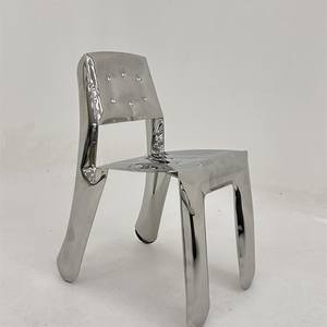 モダンステンレス金属バースツール技術バブル空気虹色スツール椅子セットカスタムホームウェディングベッドデザイン - Product Image 3