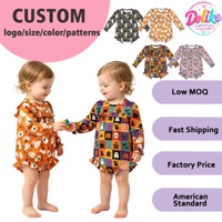 Vêtements pour bébé personnalisés, Combinaison pour tout-petit, Pyjama, Ensembles pour bébé sur le thème d'Halloween, Jogging en bambou