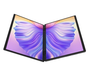 Màn Hình Kép 14 + 14 Inch Máy Tính Xách Tay Mỏng Và Ánh Sáng Kinh Doanh Máy Tính Xách Tay Màu Xanh Răng Bàn Phím 360 Độ Lật Máy Tính Xách Tay - Product Image 6