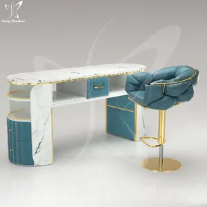 Mesa de manicura para salón de belleza, muebles baratos, más nuevos