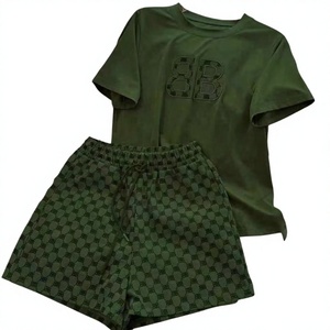 Nouvel Arrivage Ensemble Décontracté <span class=keywords><strong>Femme</strong></span> Été : Pull Tricoté Lettres Luxe et Short - Product Image 4