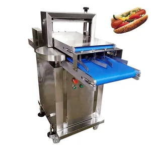 Panini Burger Bun Slicing Machine Cortador De Pão Sanduíche Half-Cut Hot Dog Máquina De Corte De Pão